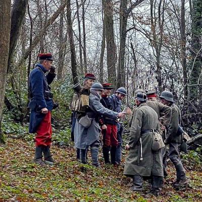 24 décembre 1914, les Allemands viennent à la rencontre des Français