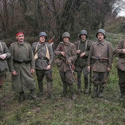 Le groupe des Allemands