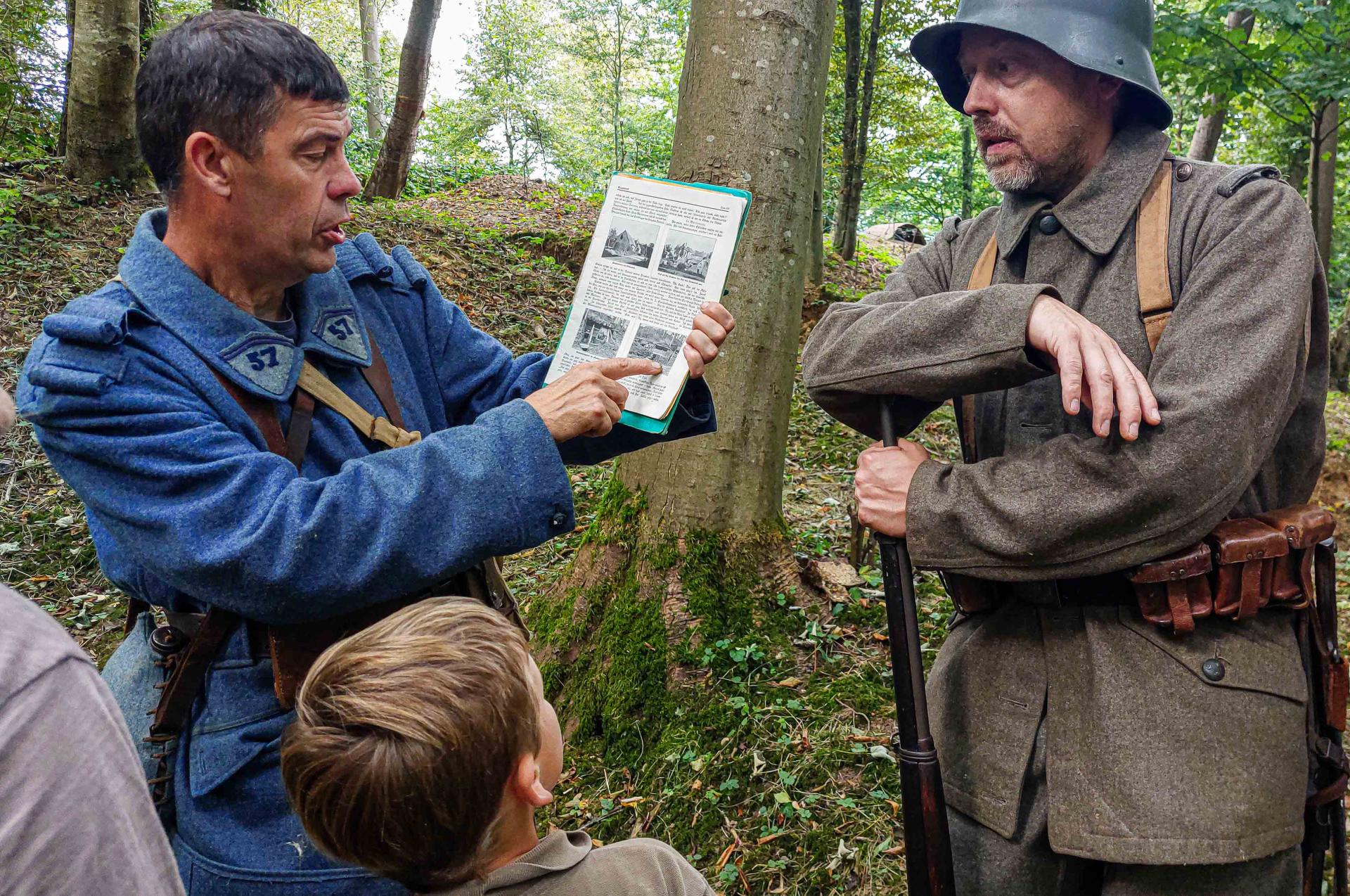 Explications d'après documents d'archives : Bruno et Helmut