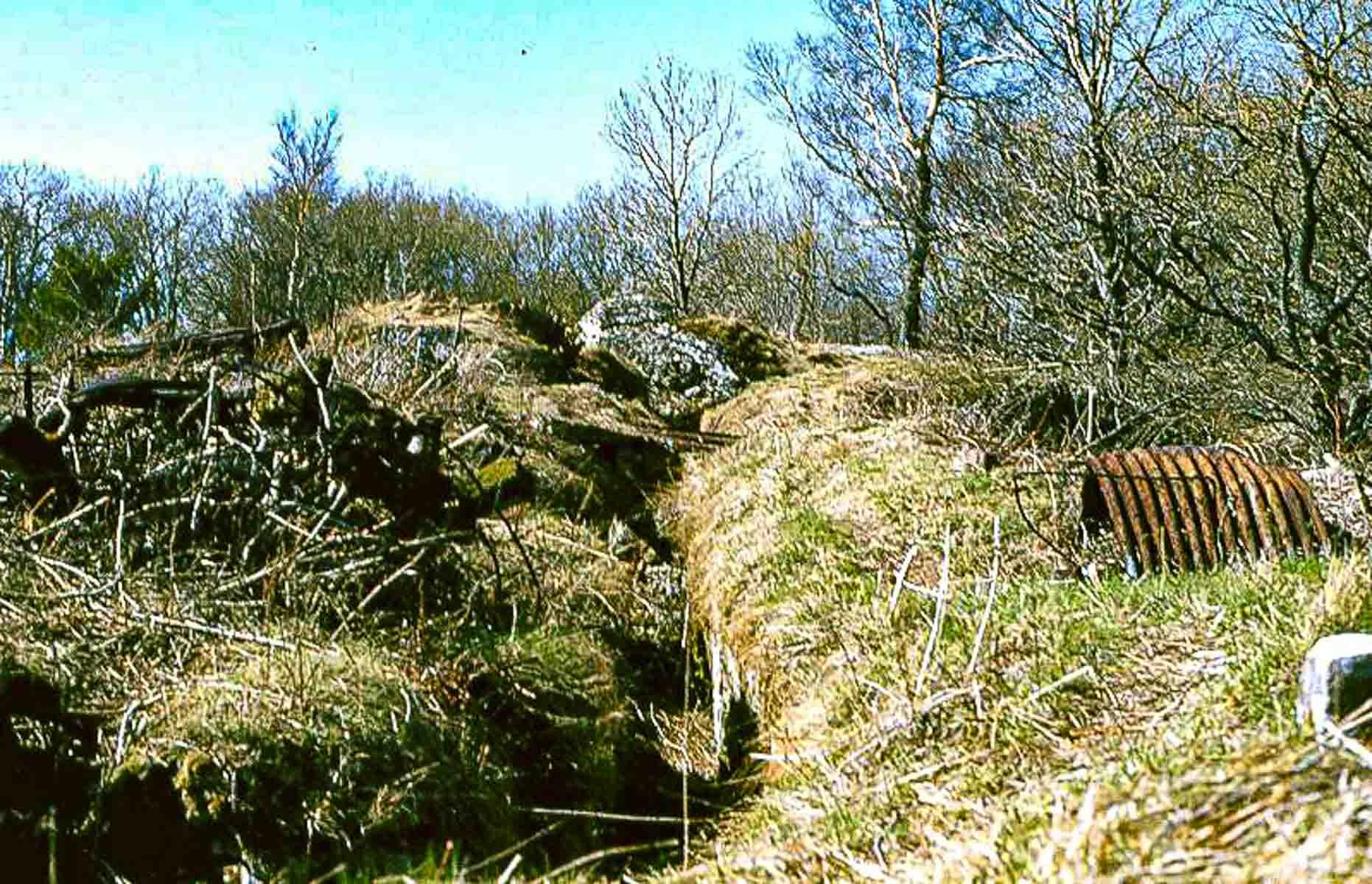 Tranchée en ruines
